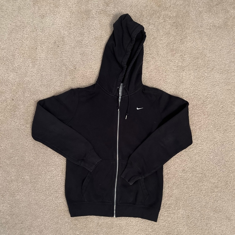 Women's Black Nike Zip Up Hoodie